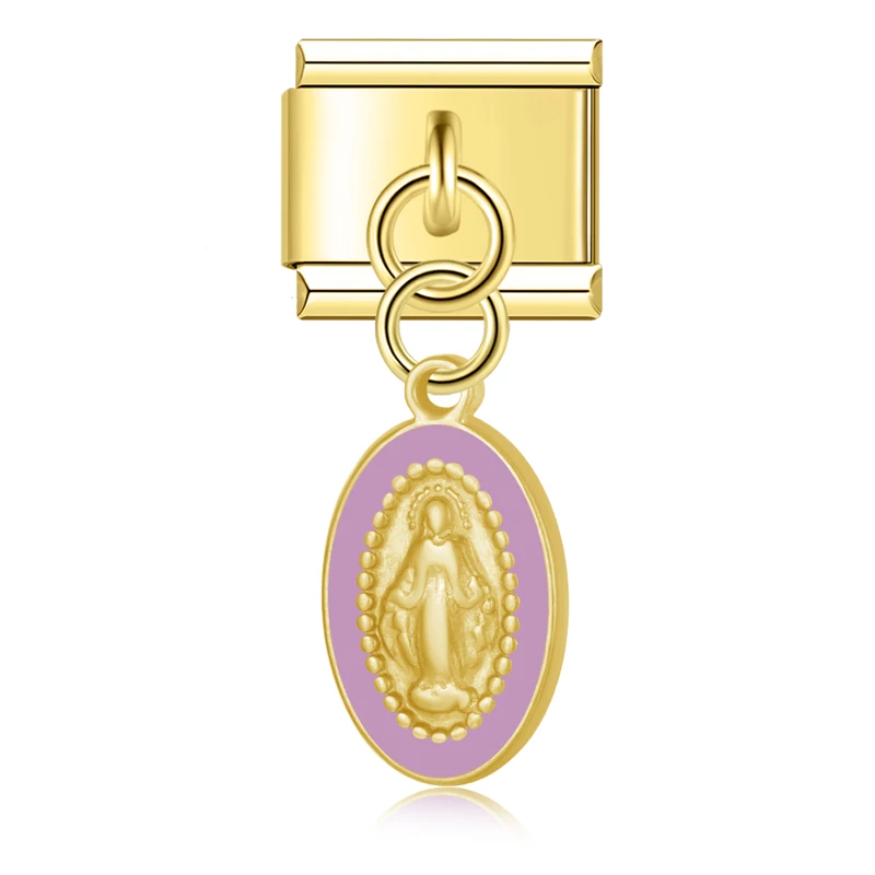 Miraculous Medal Dangle Italian Charms - Image 7