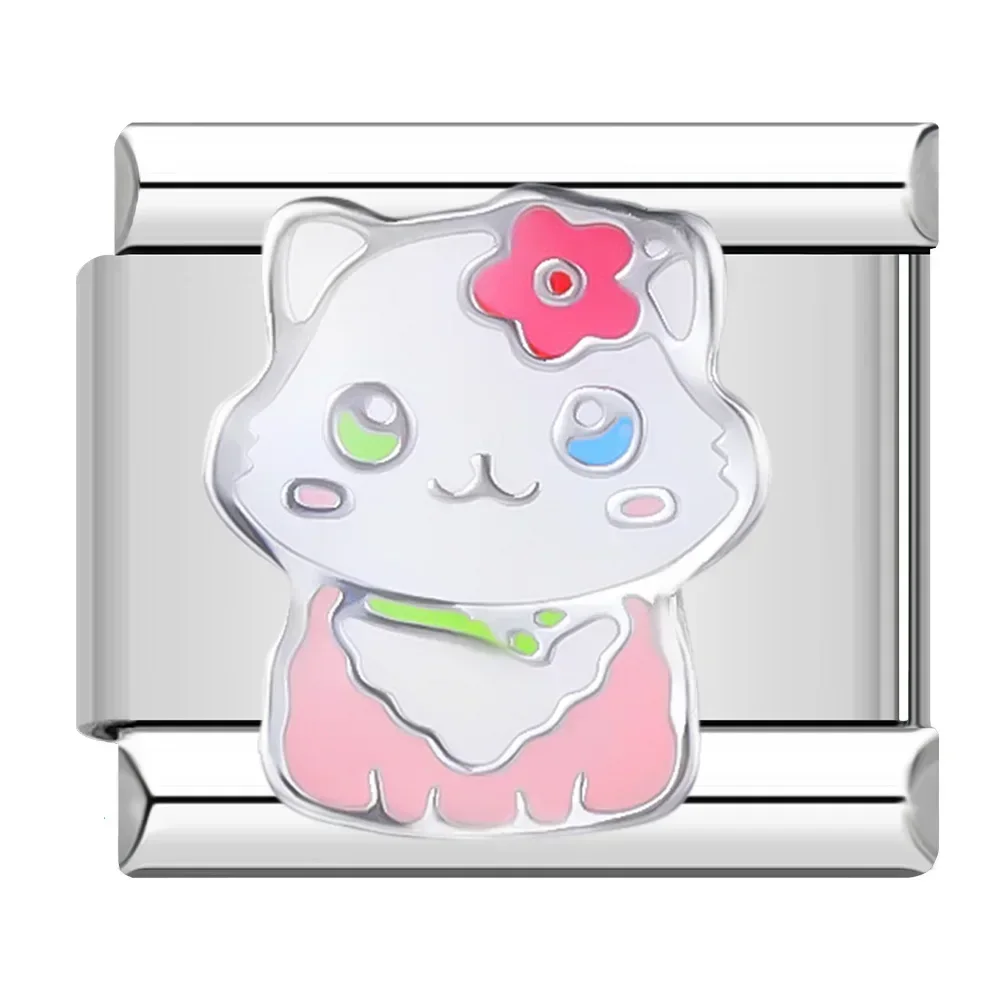 Colourful Heart and Flower Italian Charms - Image 16