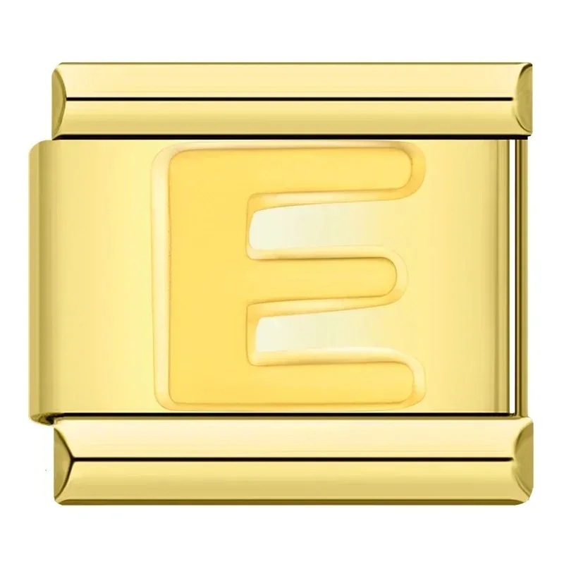 Gold Block Letter Italian Charms - Image 8