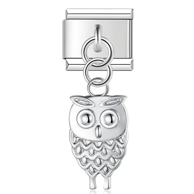 Owl, Spider and Turtle Dangle Italian Charms - Image 4