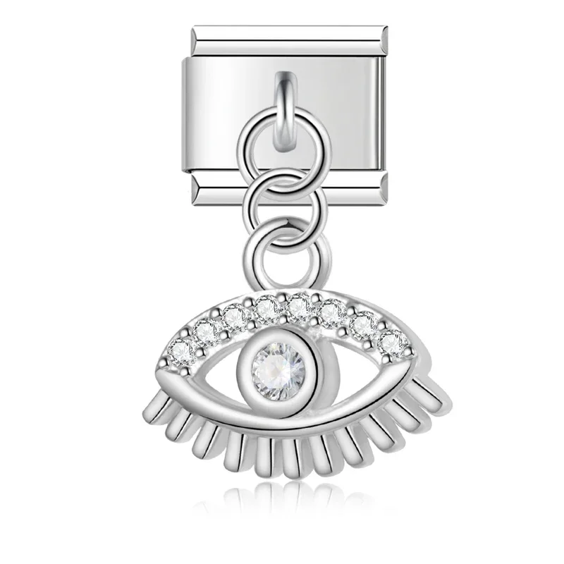 Evil Eye, Butterfly and Moon Dangle Italian Charms - Image 38