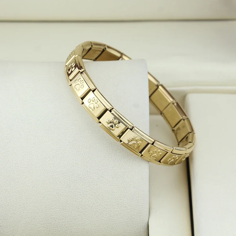 Cat Paw Italian Charm Bracelet
