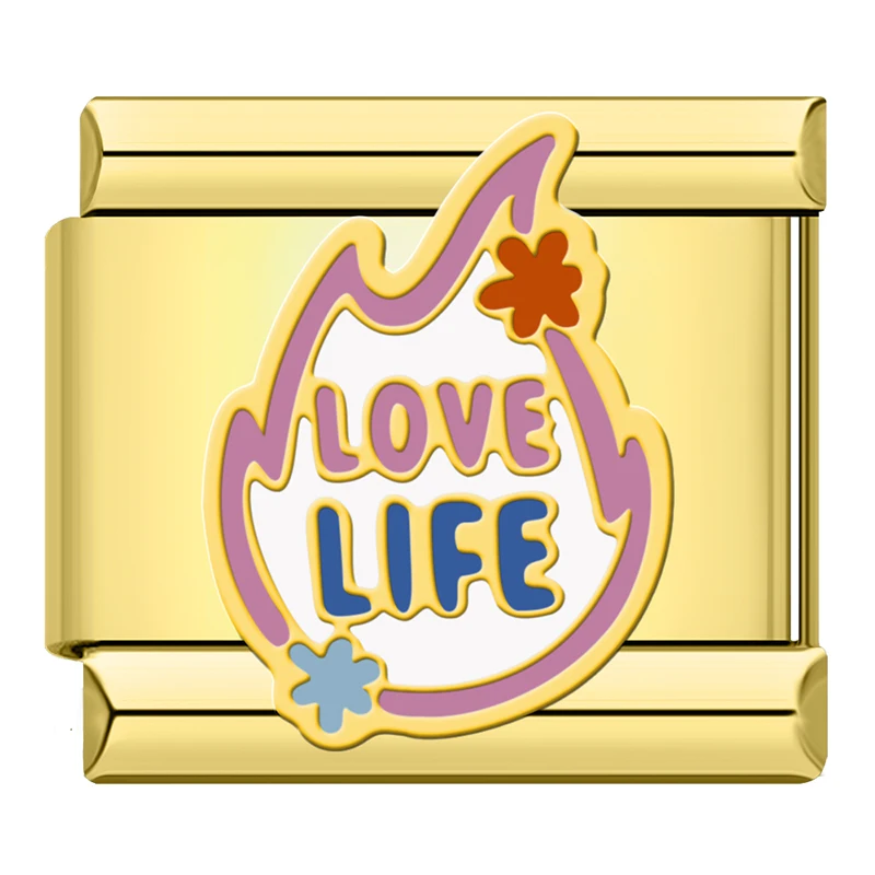 Gold Positive Message Italian Charms - Image 7