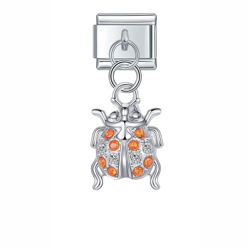 Cherry, Heart and Astronaut Dangle Italian Charms - Image 4