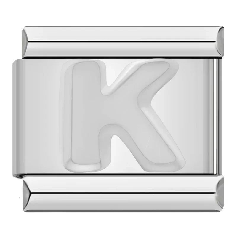 Silver Block Letter Italian Charms - Image 20