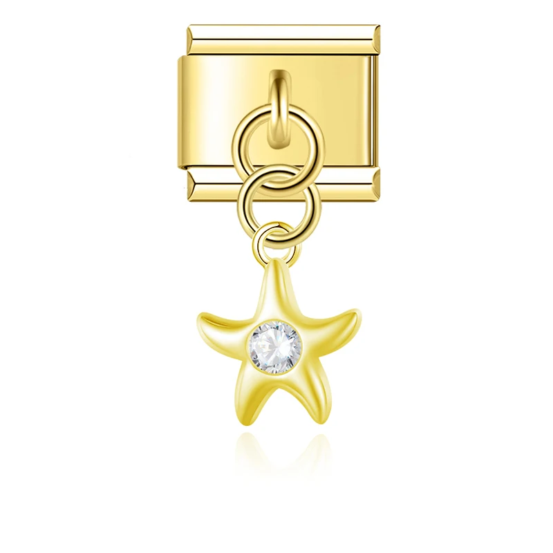 Golden Lucky Symbol Dangle Italian Charms - Image 8