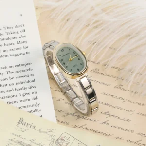 Ellipse Crystal Italian Charm Watch