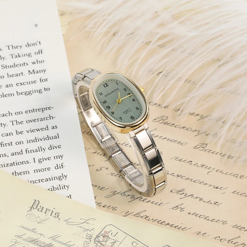 Ellipse Crystal Italian Charm Watch