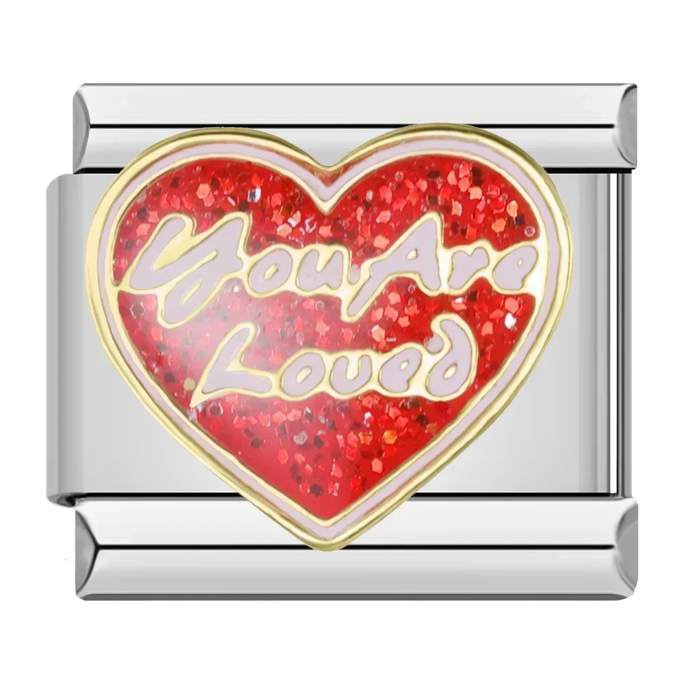 Family and Love Message Italian Charms - Image 29