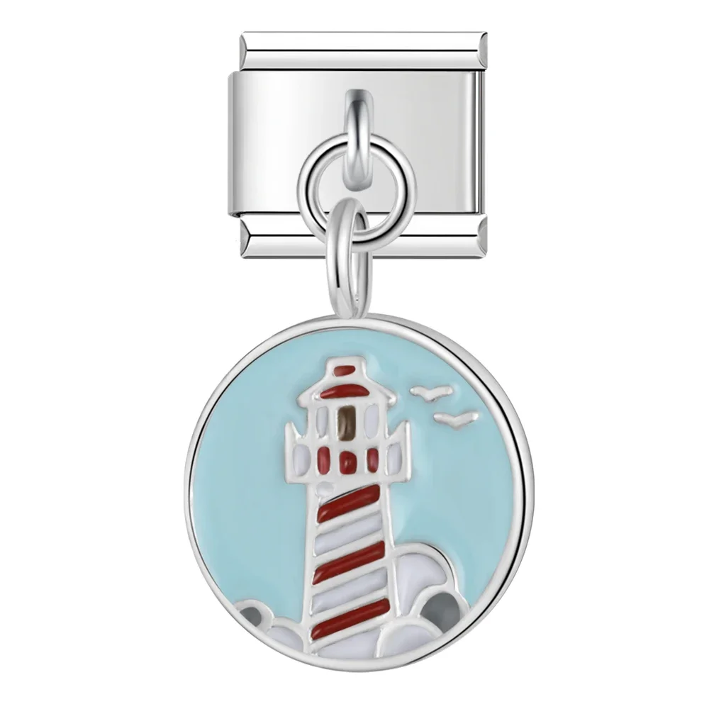 Crystal Animal and Symbol Dangle Italian Charms - Image 29