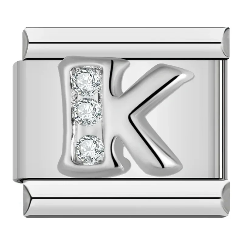 Sparkle Letter Italian Charms A to Z - Image 2