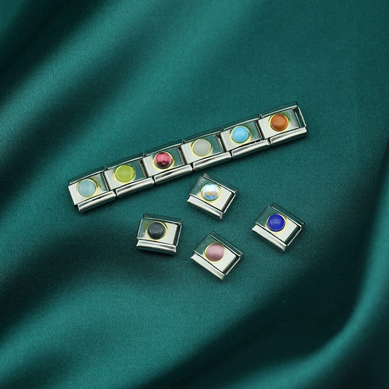 Moonstone Cabochon Italian Charms - Image 3