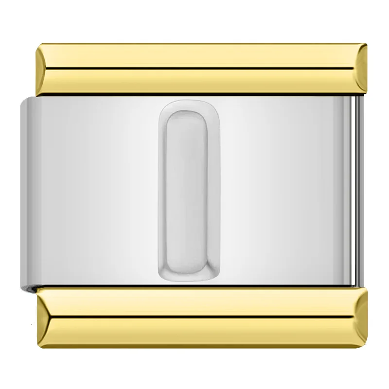 Engraved Letter Gold Frame Italian Charms - Image 23
