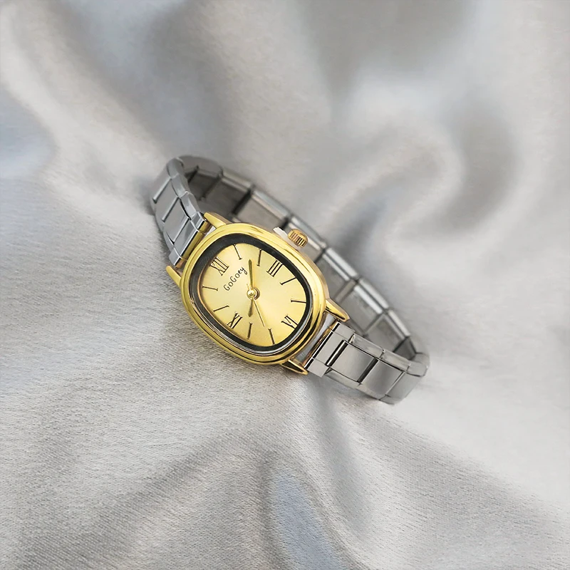 Gold Tonneau Italian Charm Watch - Image 3
