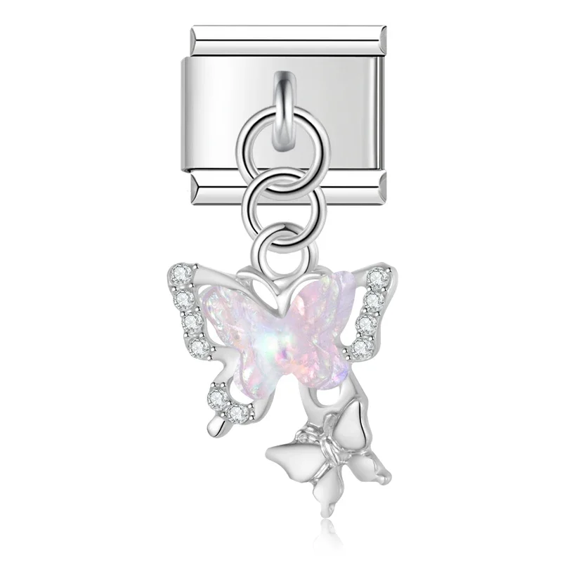 Sun, Bell and Turtle Dangle Italian Charms - Image 14
