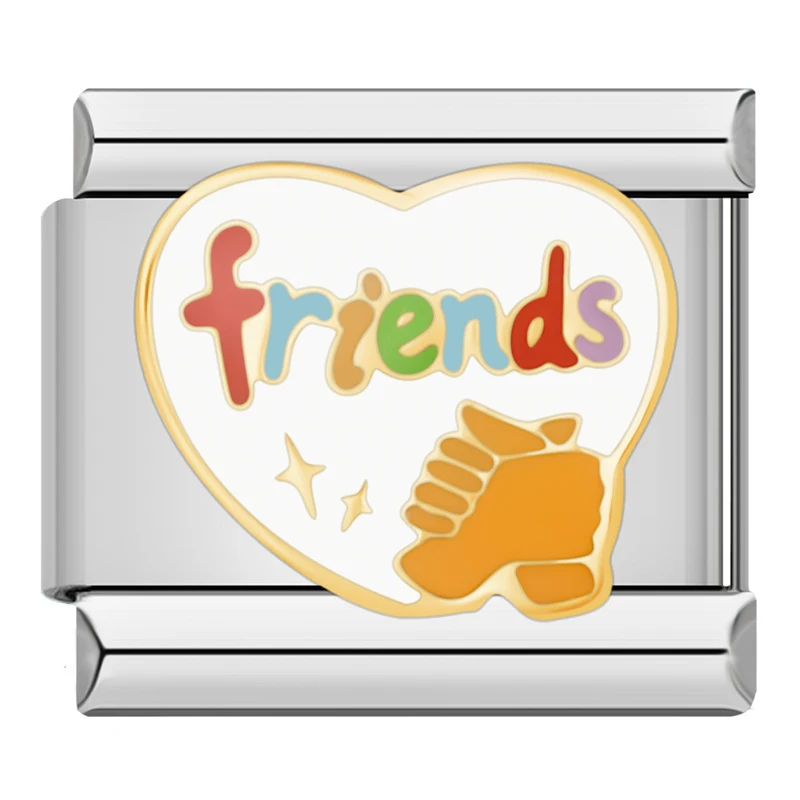 Love, Kiss Me and Seaside Heart Italian Charms - Image 15