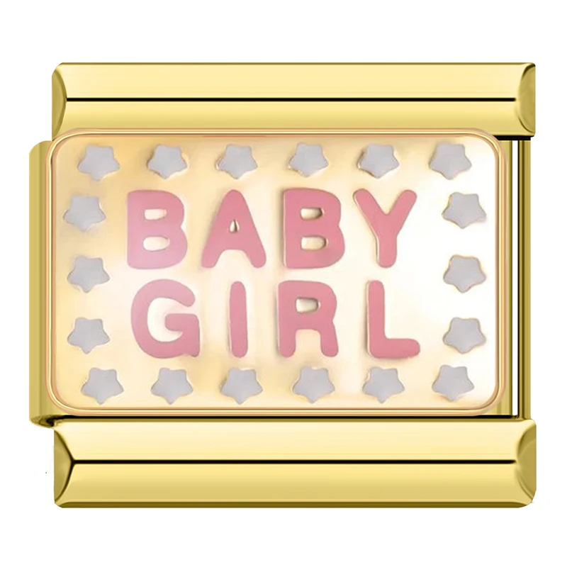 Flag, Travel and Baby Girl Italian Charms - Image 5