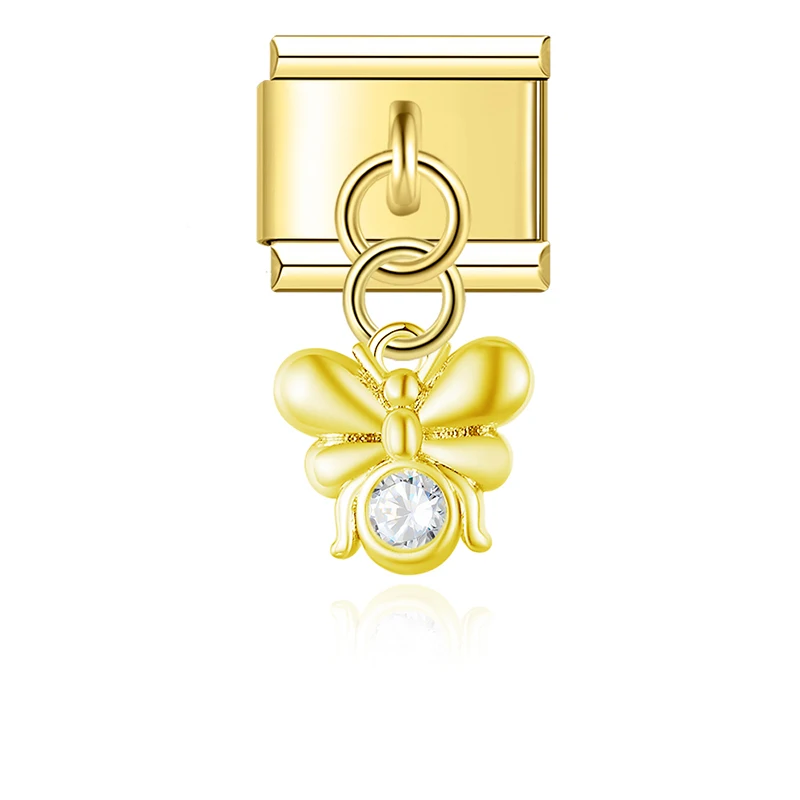 Golden Lucky Symbol Dangle Italian Charms - Image 2