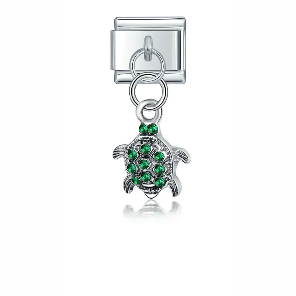 Crystal Animal and Symbol Dangle Italian Charms - Image 38