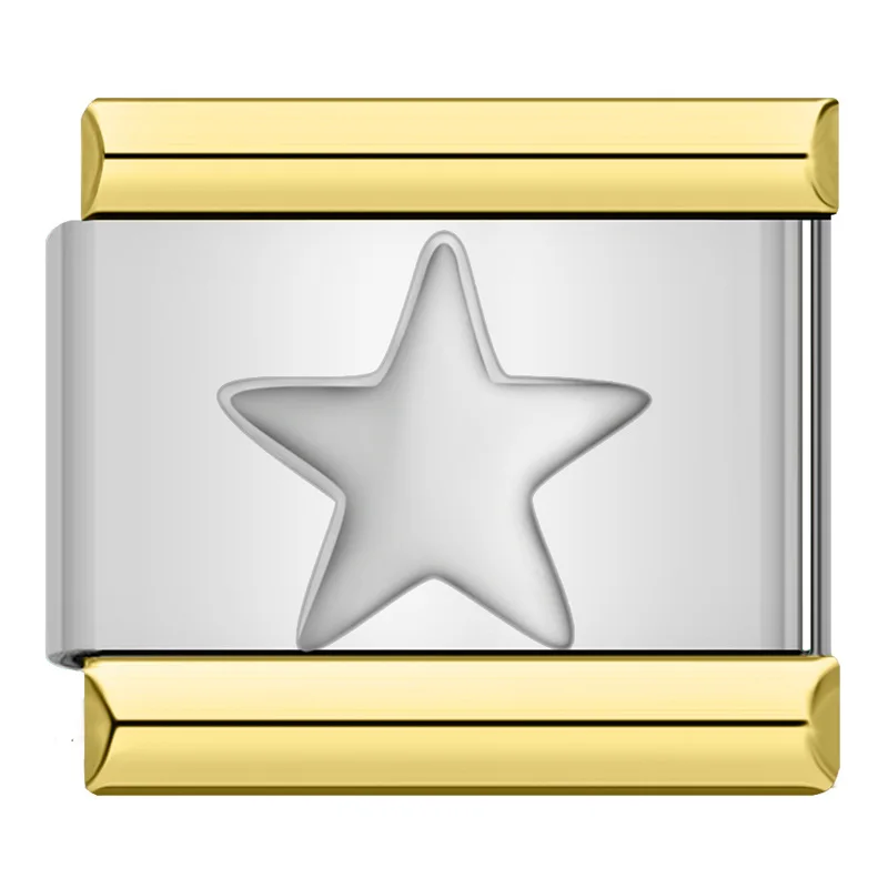Engraved Letter Gold Frame Italian Charms - Image 4