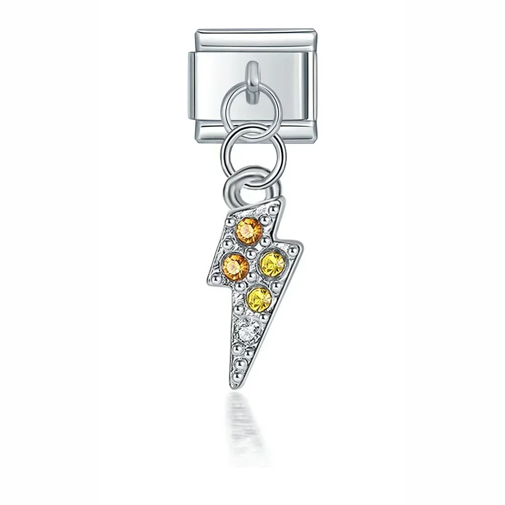 Crystal Animal and Symbol Dangle Italian Charms - Image 43