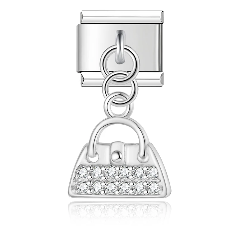 Crystal Paw, Lips and Heart Dangle Charms - Image 4
