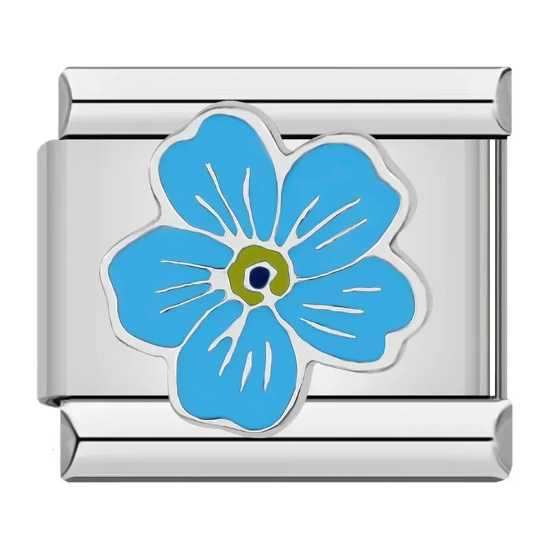 Painted Flower Italian Charms - Image 2