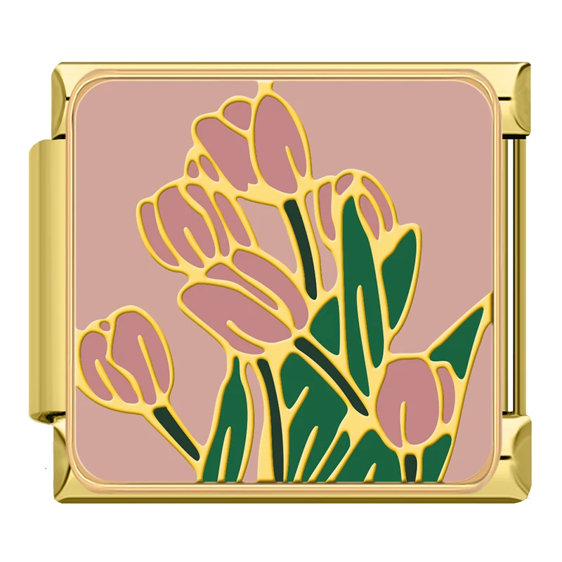 Butterfly and Strawberry Gold Italian Charms - Image 13