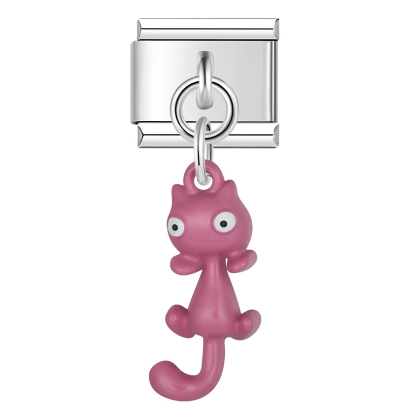 Cat and Bow Dangle Italian Charms - Image 13