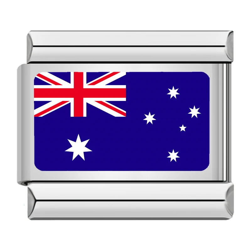 Australia flag Italian charm