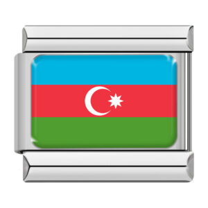 Azerbaijan flag Italian charm