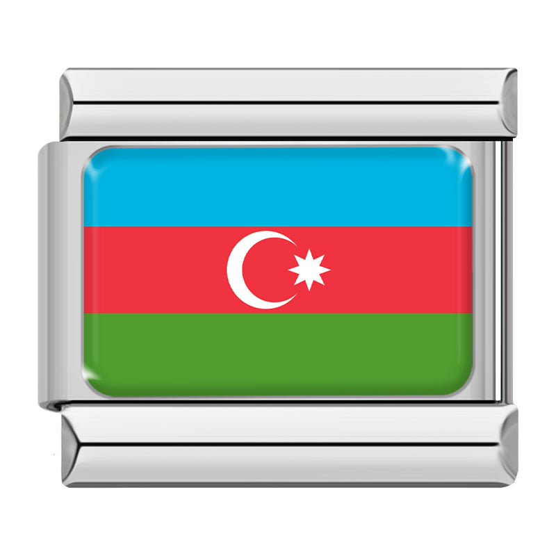 Azerbaijan flag Italian charm
