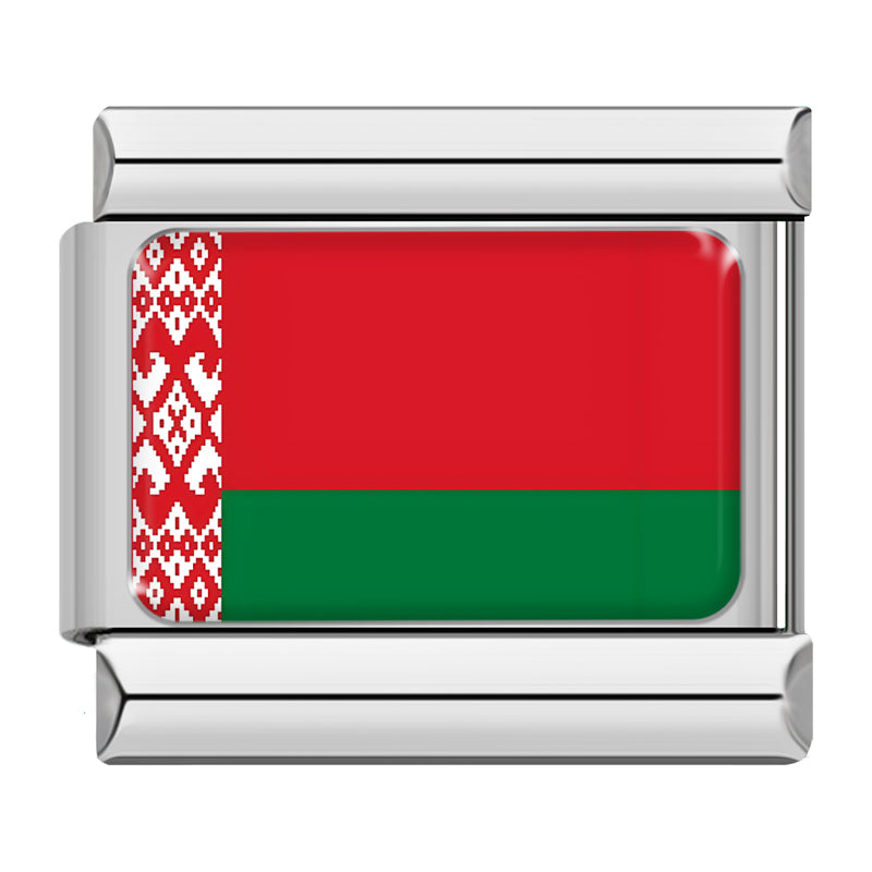 Belarus flag Italian charm