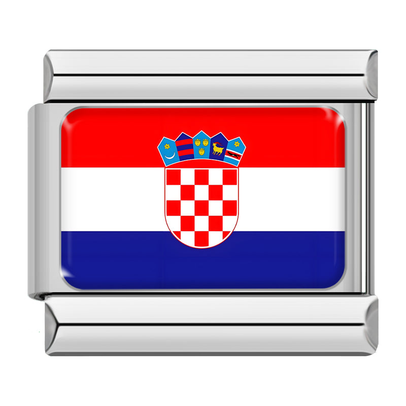 Croatia flag Italian charm