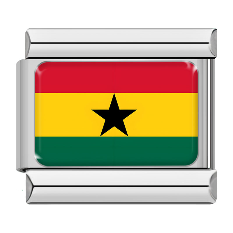 Ghana flag Italian charm