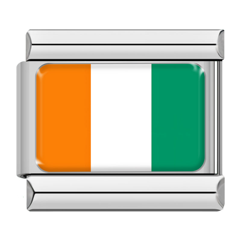 Ivory Coast flag Italian charm