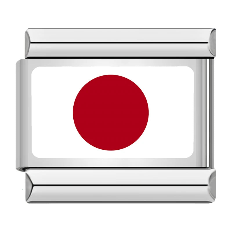 Japan flag Italian charm