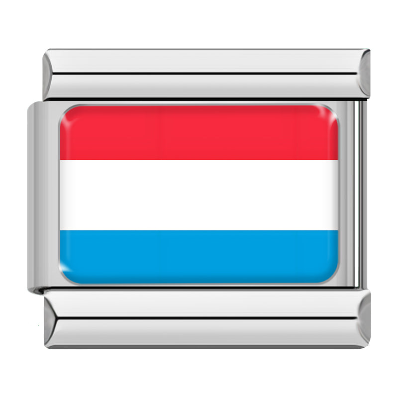 Luxembourg flag Italian charm