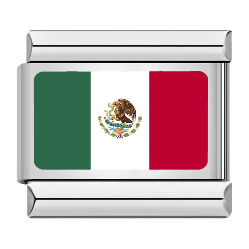 Mexico flag Italian charm