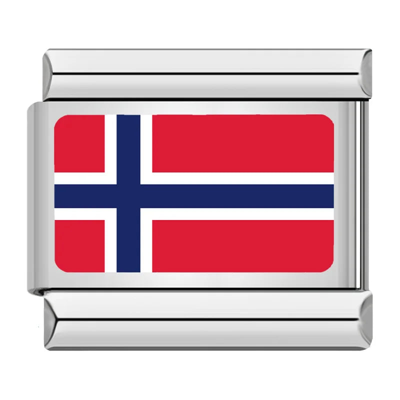 Norway flag Italian charm
