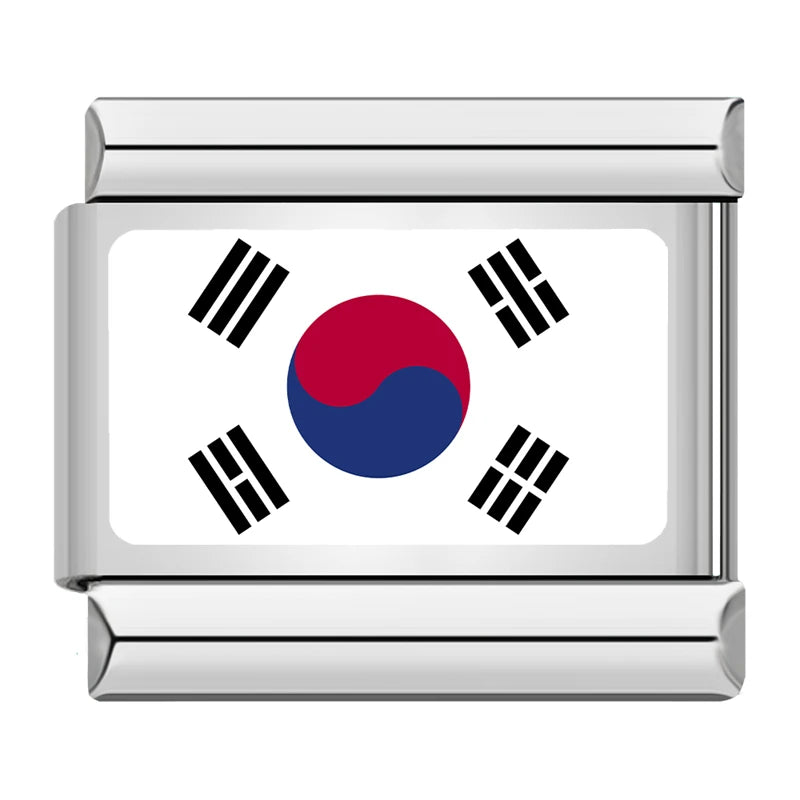 South Korea flag Italian charm