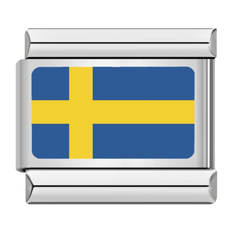 Sweden flag Italian charm