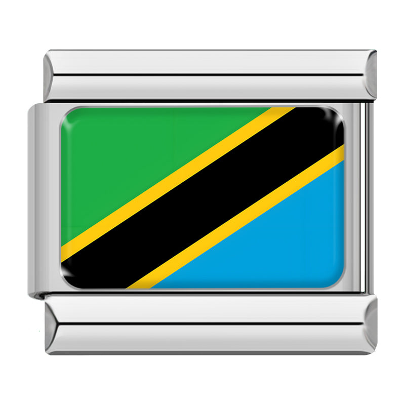 Tanzania flag Italian charm