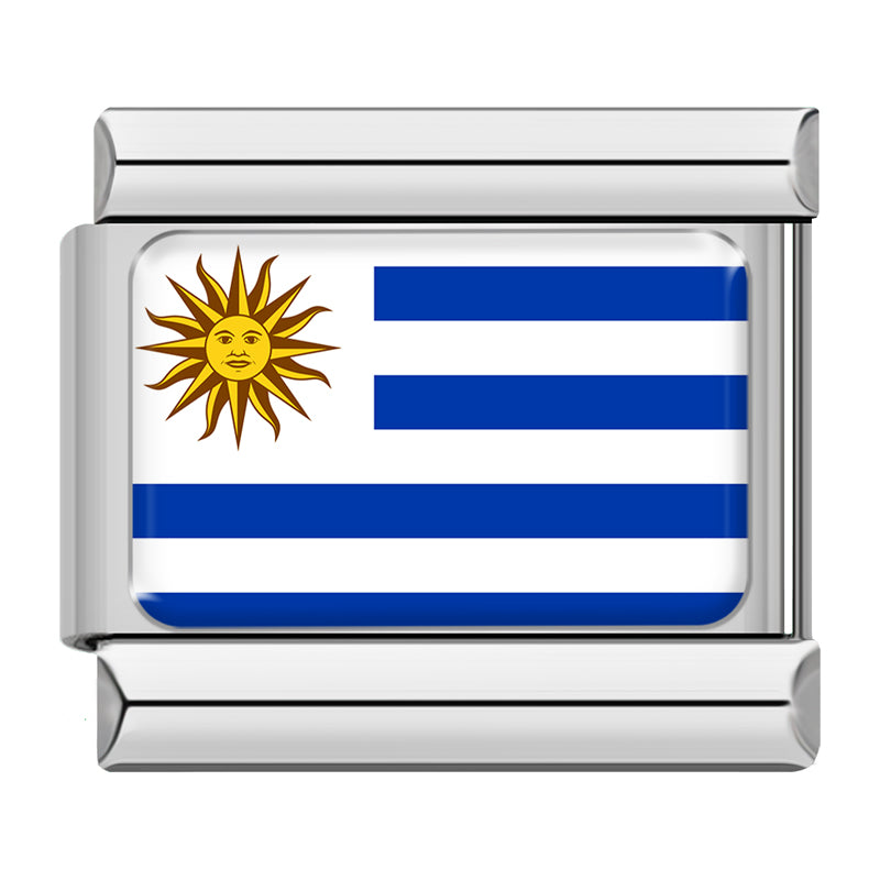 Uruguay flag Italian charm