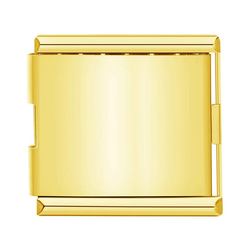 italian charm bracelet connector gold